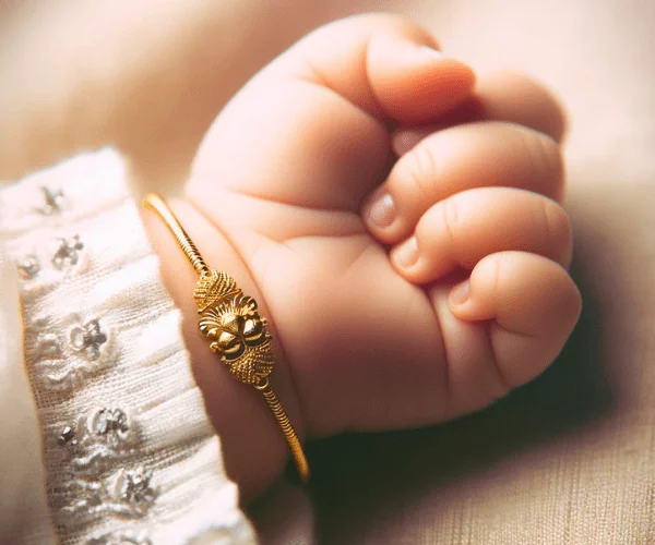 Gold Bracelets for Babies