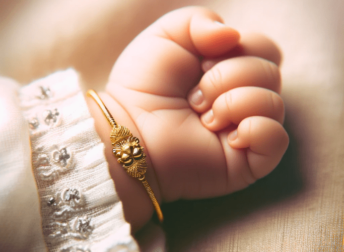 Gold Bracelets for Babies