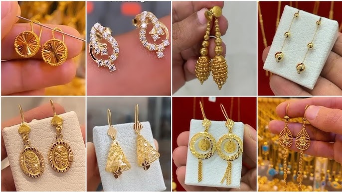 Get to Know the Most Popular Simple and Elegant Gold Earring Models